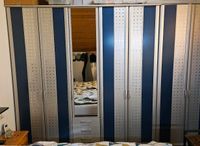 Großer Kleiderschrank silber/blau (7 Türen, auch 5 stellbar) Baden-Württemberg - Leinfelden-Echterdingen Vorschau