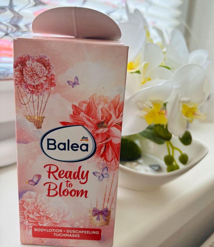 Balea Geschenkset, Ready to Bloom, Maske, Bodylotion, Peeling in Suhl