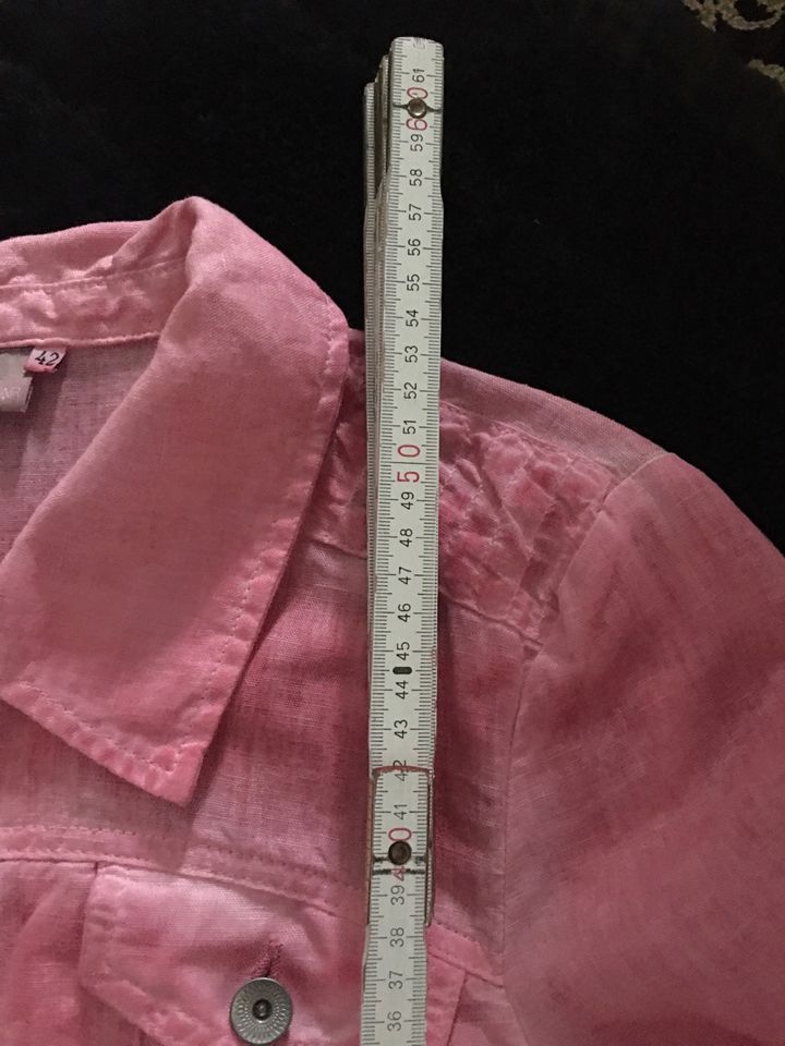 Leinen Bluse Jacke Flaks BW 40 M dreamstar pink rosa lachs Neu in Altenkirchen