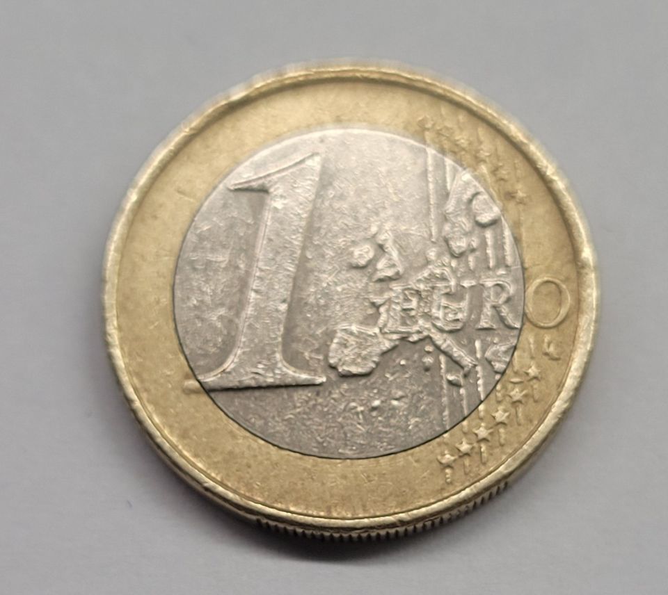 1-Euro-Münze Griechenland 2002 Eule fehlprägung in Werlte 