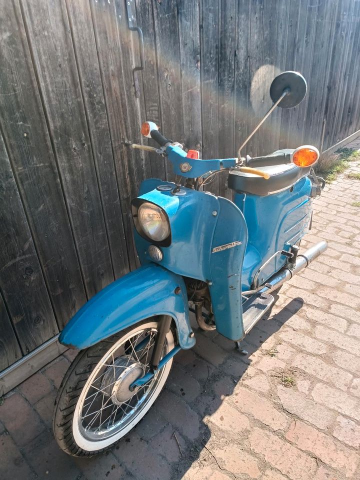 Simson Schwalbe KR51/1 BJ.75 3-Gang blau DDR-Moped -Neuteile- KBA in Klipphausen