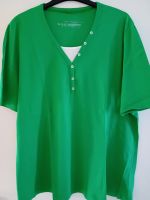 Samoon Shirt 48 50 52 Baumwolle grün weiß Kurzarm Niedersachsen - Saterland Vorschau