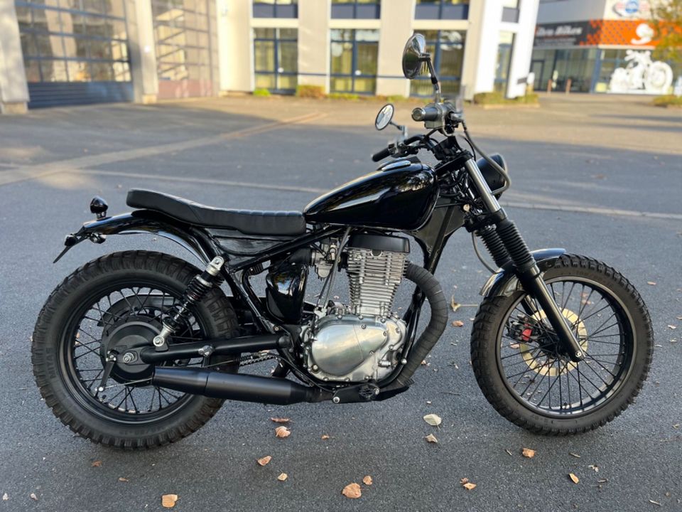 Suzuki LS650*SCRAMBLER UMBAU*HARLEY AUSPUFF*SAVAGE in Coerde