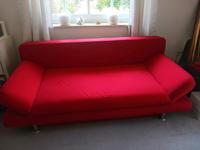 Tolle Schlafcouch, 140 cm, rot, top Zustand Niedersachsen - Deutsch Evern Vorschau