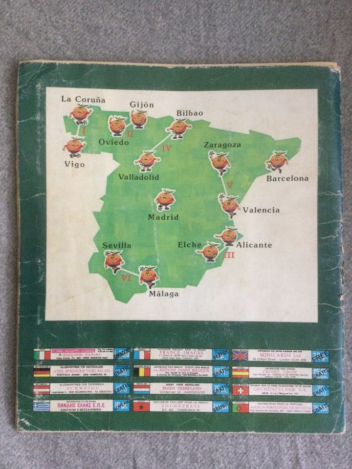 Panini Sammelbuch zur Herren Fußball-WM 1982 in Spanien in Bielefeld