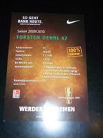 Werder Autogrammkarten Saison 2009/10 - Ohne Autogramm (Nr. 1) Bremen - Huchting Vorschau