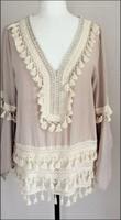 Boho Hippie Ibiza Bluse Tunika Gr. 36-40 tragbar Laura Jane Paris Niedersachsen - Unterlüß Vorschau