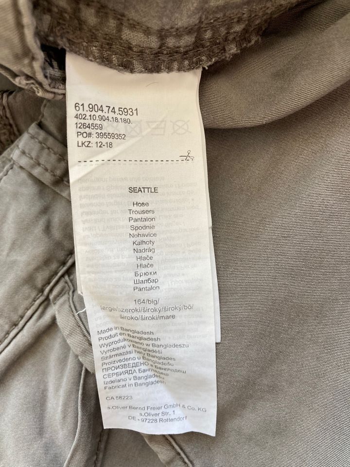 S.Oliver Shorts , kurze Hose Ge. 164 grau in Wöllstadt