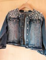Jeansjacke mit Perlen und Strasssteinen Nordrhein-Westfalen - Neuss Vorschau
