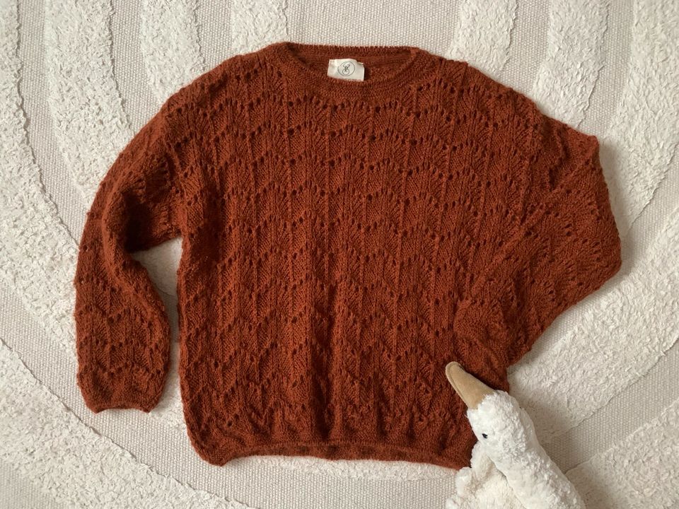 NEU Gro Company Pullover Strick Strickpullover Mohair Wolle Öko in Wees