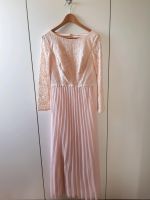 ⭐NEU⭐Abendkleid festlich rosa Spitze Rückenausschnitt Langarm Chi Baden-Württemberg - Mahlberg Vorschau