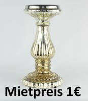 Kerzenständer Kerzenhalter Silber Glas Hochzeit Verlobung MIETEN Hessen - Wiesbaden Vorschau