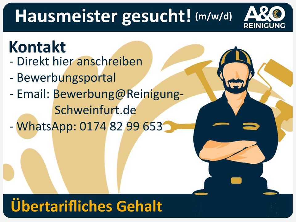 Hausmeister gesucht! (Teilzeit) in Schweinfurt