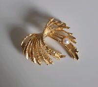 Modeschmuck vergoldet, Brosche mit Perle, ca.60 Jahre alt Baden-Württemberg - Lörrach Vorschau