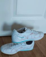 Vintage Nike Cortez 2005 gesticktes Motiv 40 weiß orange Brandenburg - Blankenfelde-Mahlow Vorschau