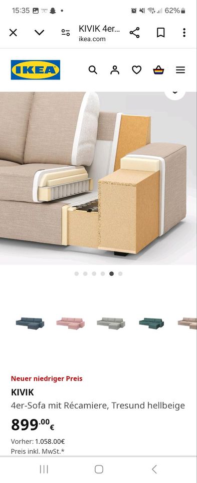 Couch  (Ikea Kivik 4er Sofa) in Bad Honnef