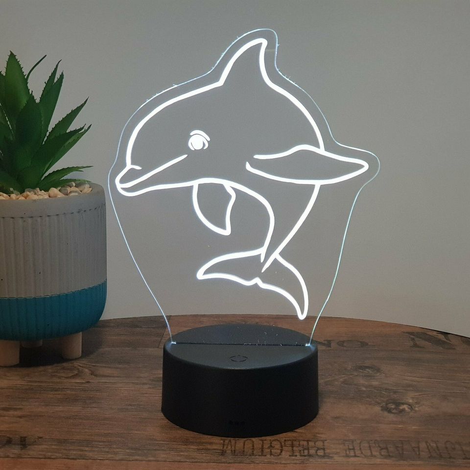 LED Lampe Delfin (auch mit Wunschnamen) in Schülp bei Rendsburg