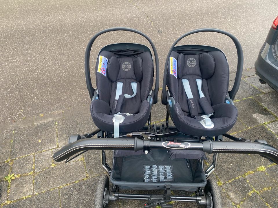 Hartan Two Select Black Edition Sportsitz und cybex babyschale in Wesseling