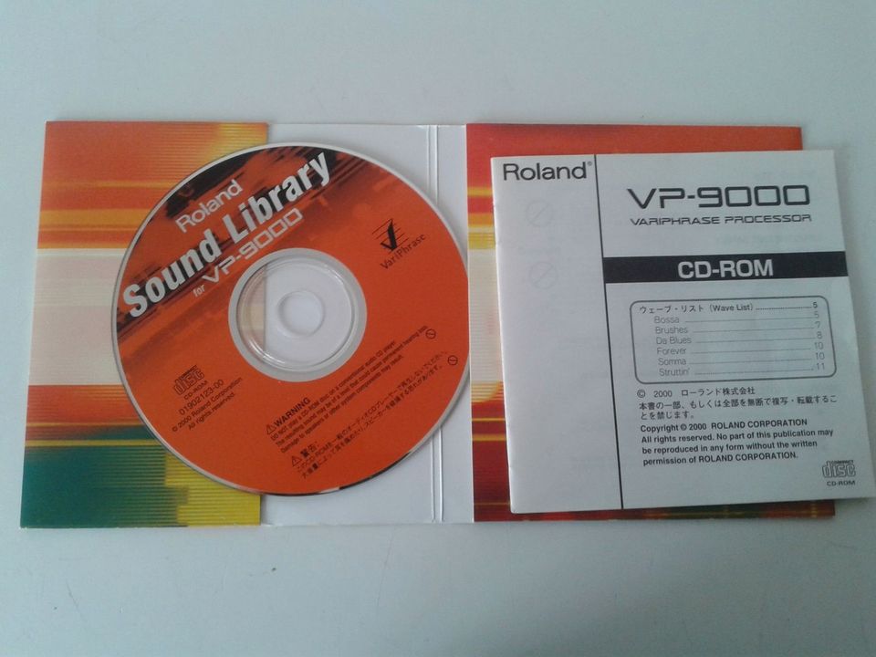 Roland VP-9000 Sampler Sound Library CD in Overath