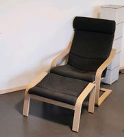 Ikea Poäng Sessel + Hocker Birkenfurnier/Skiftebo dunkelgrau Baden-Württemberg - Heilbronn Vorschau