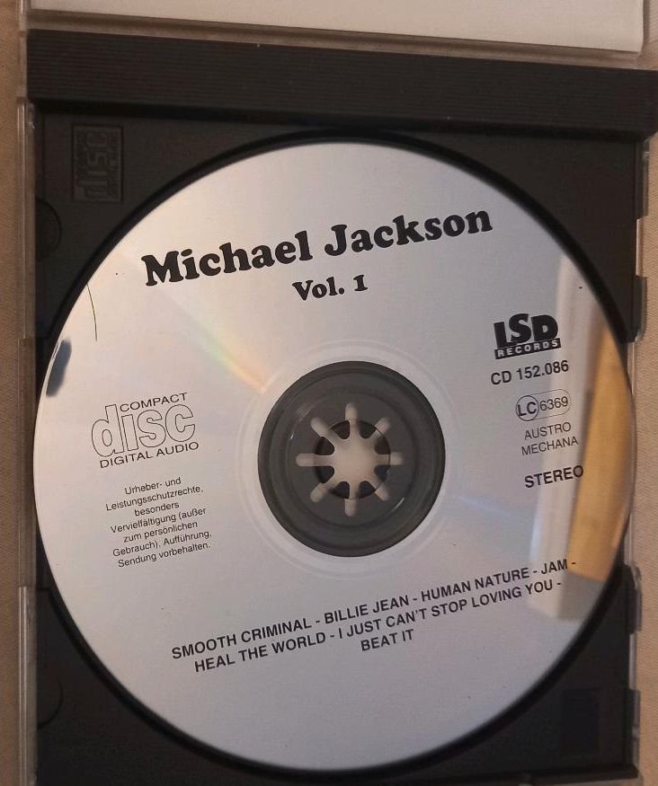 Musik CD. Michael Jackson. Volume 1. Billy Jean. Beat it in Pankow -  Prenzlauer Berg | eBay Kleinanzeigen ist jetzt Kleinanzeigen