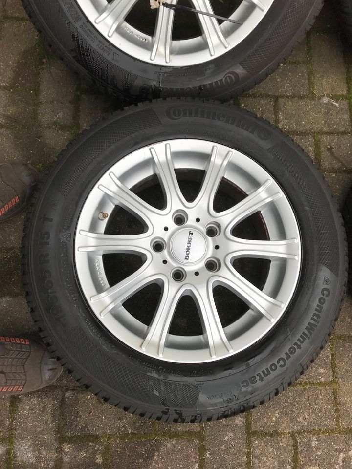 4x Borbet Radsatz für Kia Carens 6,5Jx15 195/65R15 Winter Conti in Schwerin