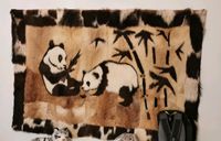 Wandteppich Pandas Tiere Deko Wandbehang Vintage Echtfell Nürnberg (Mittelfr) - Mitte Vorschau