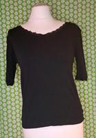 Gina Benotti T-Shirt schwarz gerippt Spitze Gr  36/ 38 Bayern - Würzburg Vorschau