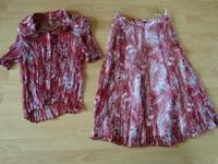 Gerry Weber Damen Bluse mit Knopfleiste + Rock Gr. 40 Bunt Polyes Niedersachsen - Garbsen Vorschau