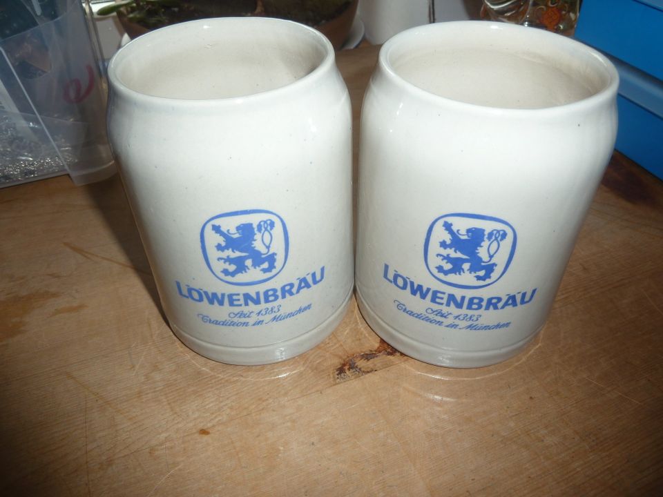 2x Steinkrug Löwenbräu München Brauereikrug | 0,5L in München