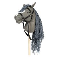 Hobby Horse Steckenpferd grau mit offenem Maul & Zügeln Bayern - Griesstätt Vorschau