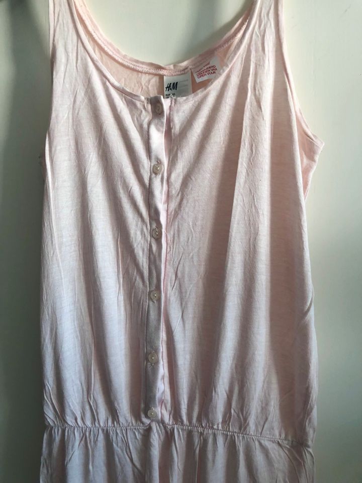 NEU H&M Pyjama Schlafanzug Jumpsuit Playsuit - XS 34 - rosa rosé in Rödermark