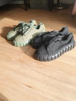 Plateau Schuhe schwarz und oliv Gr. 38! Bayern - Kaufering Vorschau