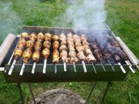 Edelstahl Aufsatz/Spießdreher  Mangal-Grill Мангал Шашлык Westerwaldkreis - Rothenbach Vorschau