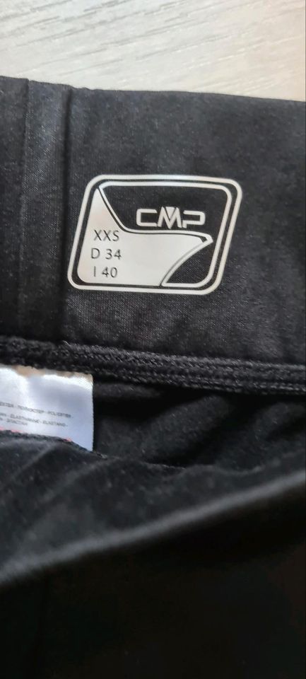 CMP ●Sporthose ●gr.xxs /gr.34● schwarz 7/8 länge in Hessisch Oldendorf