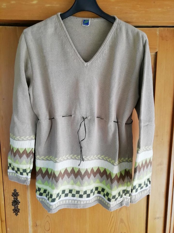 Hochwertiger Pullover, reine Baumwolle, nougat, Gr 38 / 40, in Schönenberg-Kübelberg