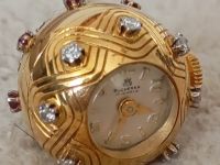 Uhr Bucherer Rund 750 Gold mit 8 Brilis 16 Rubine ( Vintage 60 ) Düsseldorf - Garath Vorschau