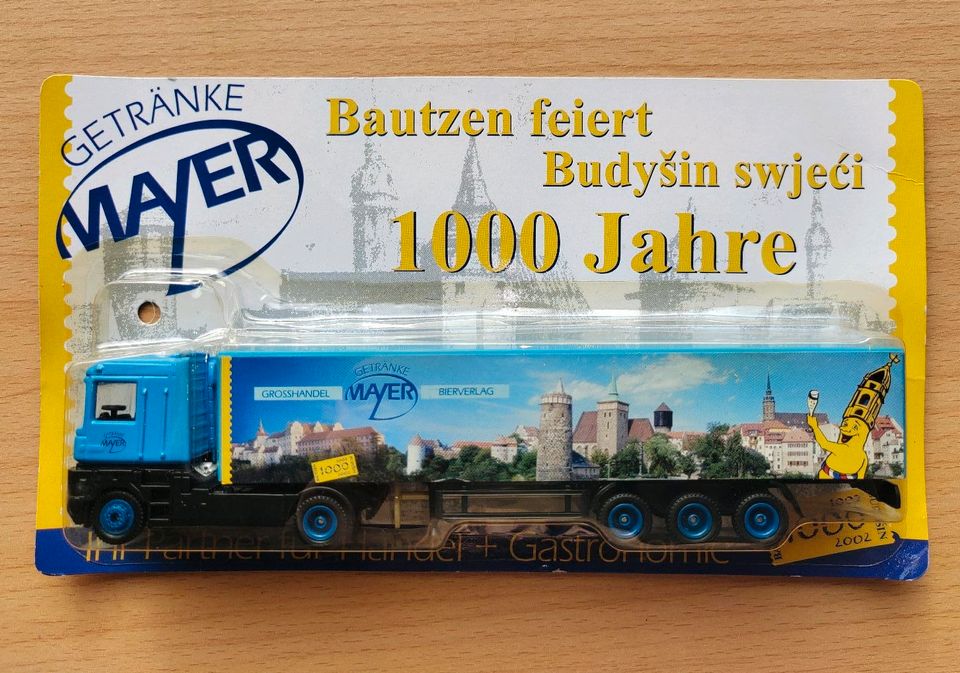 WerbeTruck Mini LKW Mayer Bautzen feiert 1000 Jahre Sattelzug in Spremberg
