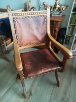 Stuhl Sessel echt Leder Antik Nordrhein-Westfalen - Viersen Vorschau