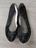 Esmara Schuhe Ballerinas Schwarz Glitzer Bastband Hessen - Fritzlar Vorschau