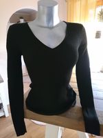 AMISU Knitwear Feinripp V-Pullover Pulli Schwarz Gr.S Bayern - Garmisch-Partenkirchen Vorschau