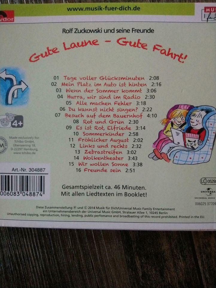CD Rolf Zuckowski und seine Freunde "Gute Laune - Gute Fahrt" in Schwerin