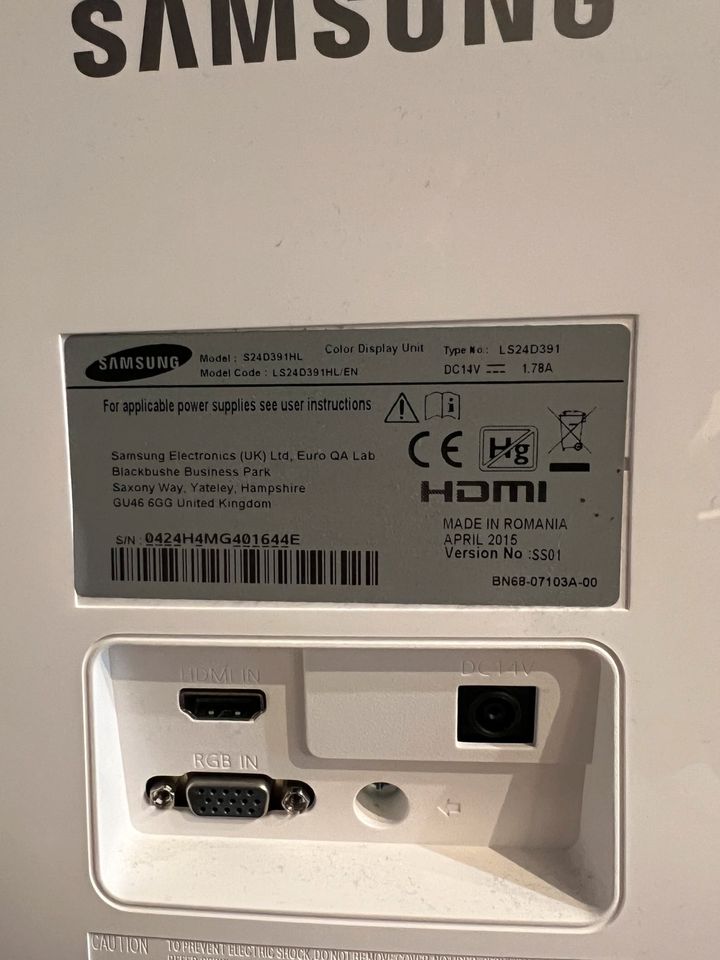 Samsung 24 Zoll Monitor in Calvörde