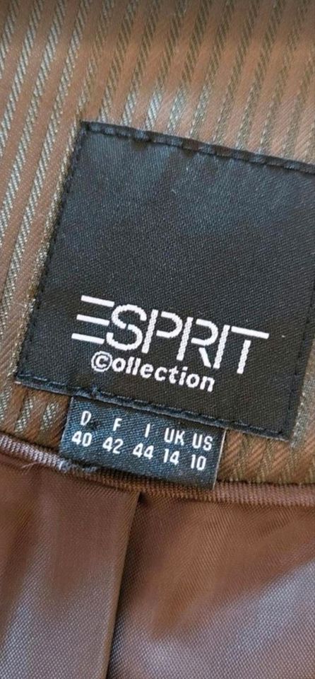 Esprit Anzug Weste Hose Gr. 40 neuwertig in Nusse