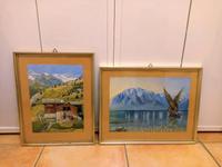 Aquarelle, Aquarell Bilder, Berge, See Bayern - Zirndorf Vorschau