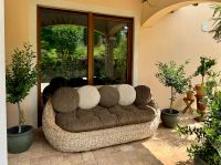 Lounge Sofa Natur Rattan 3-Sitzer zu verkaufen Sachsen - Lichtenstein Vorschau