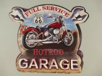 - HotRod Garage - Wandschild Blechschild Werkstattschild 60x49cm Krummhörn - Greetsiel Vorschau