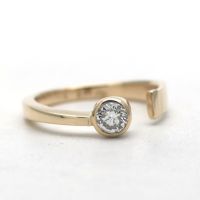 Solitär Ring 750 Gold 18 Kt Gelbgold Diamant 0,50 Ct Brillant Innenstadt - Köln Altstadt Vorschau