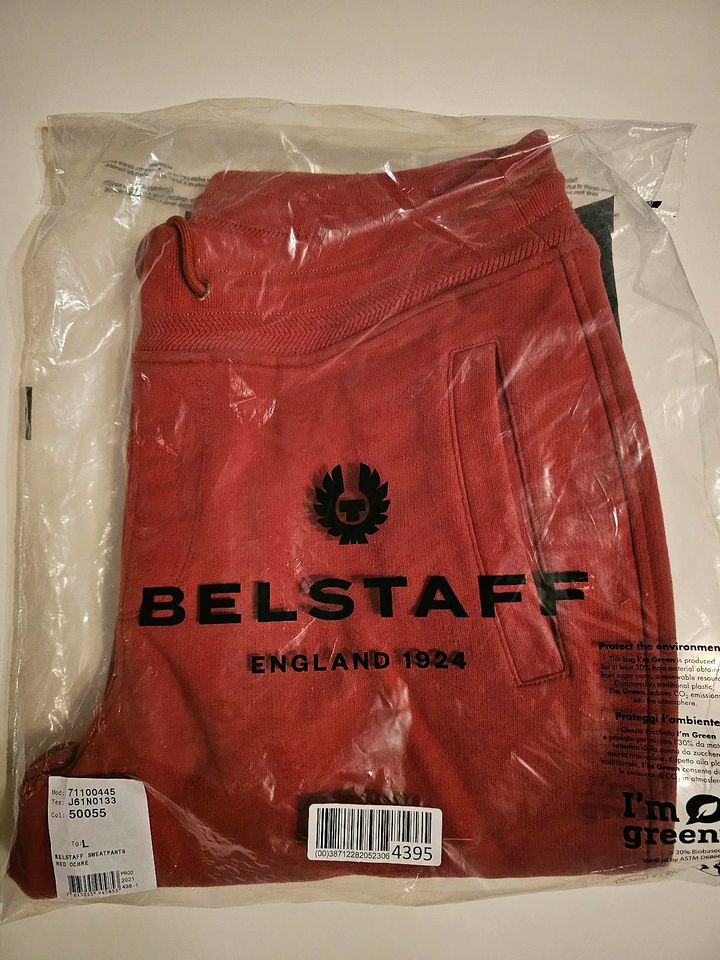 BELLSTAFF Jogginghose Herren NEU Gr. Large  rostrot in Frankfurt am Main