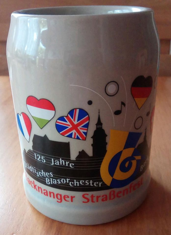 Bierkrug Backnanger Straßenfest 1994 in Heidenheim an der Brenz